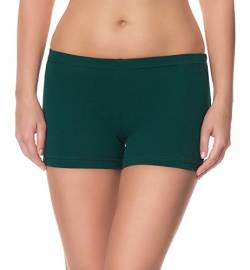 Ladeheid Damen Shorts Radlerhose Unterhose Hotpants Kurze Hose Boxershorts LAMA05, Dunkelgrün2, L-XL (Herstellergröße: 40-42) von Ladeheid