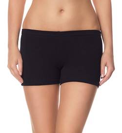 Ladeheid Damen Shorts Radlerhose Unterhose Hotpants Kurze Hose Boxershorts LAMA05, Schwarz13, L-XL (Herstellergröße: 40-42) von Ladeheid