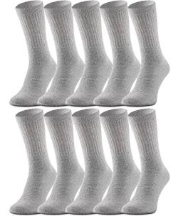 Ladeheid Damen und Herren 5er 10er 20er 30er Pack Socken aus Baumwolle AT007 (Grau (10 Pack), 35-38) von Ladeheid