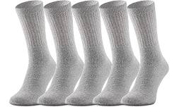 Ladeheid Damen und Herren 5er 10er 20er 30er Pack Socken aus Baumwolle AT007 (Grau (5 Pack), 39-42) von Ladeheid