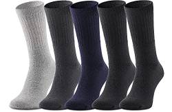 Ladeheid Damen und Herren 5er 10er 20er 30er Pack Socken aus Baumwolle AT007 (Mix-1 (5 Pack), 39-42) von Ladeheid