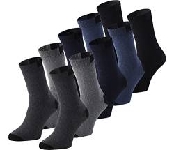 Ladeheid Damen und Herren 5er 10er Pack Socken aus Baumwolle AT010 (Mix-1 (10 Pack), 47-50) von Ladeheid