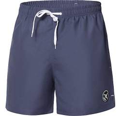 Ladeheid Badehose Herren Bequeme Schwimmhose Badeshorts für Strand und Schwimmbad Sommer Bademode für Herren LA40-198 (Dunkeljeans, M) von Ladeheid