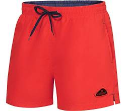 Ladeheid Herren Badehose Badeshorts Schwimmhose Bademode Strandmode LAZA1003 (Rot Marineblau, 6XL) von Ladeheid