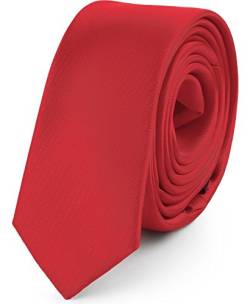 Ladeheid Herren Schmale Krawatte SP-5 (150cm x 5cm, Dunkel Rot) von Ladeheid