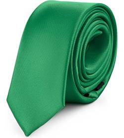 Ladeheid Herren Schmale Krawatte SP-5 (150cm x 5cm, Dunkelgrün) von Ladeheid