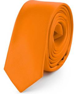 Ladeheid Herren Schmale Krawatte SP-5 (150cm x 5cm, Orange) von Ladeheid