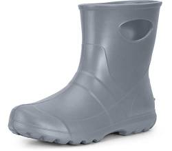 Ladeheid Herren federleichte Eva Gummistiefel LA-753 (Silber (Ohne Unteranzug), 46 EU) von Ladeheid