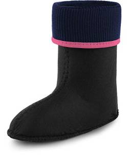 Ladeheid Kinder Mädchen Jungen Wärmende Stiefelsocken für Gummistiefel Innenschuh KL058 (Rosa, 32 EU) von Ladeheid