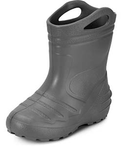 Ladeheid Kinder Mädchen Jungen federleichte Eva Gummistiefel KL051-S (Graphite, 27 EU) von Ladeheid