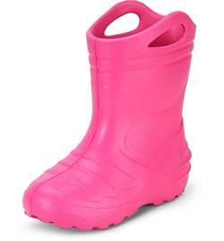 Ladeheid Kinder Mädchen Jungen federleichte Eva Gummistiefel KL051-S (Rosa, 27 EU) von Ladeheid