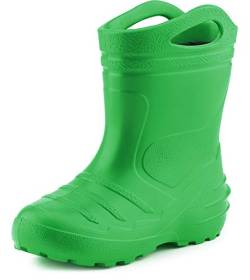 Ladeheid Kinder Mädchen Jungen federleichte Eva Thermo Gummistiefel gefüttert KL051 (Grün, 29 EU) von Ladeheid