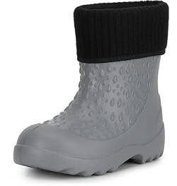 Ladeheid Kinder Mädchen Jungen leichte Eva Gummistiefel Regenstiefel LADW007 (Grau 2183, 26/27 EU) von Ladeheid