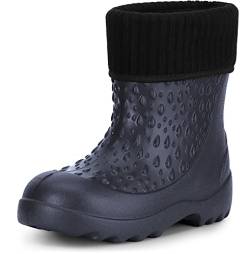 Ladeheid Kinder Mädchen Jungen leichte Eva Gummistiefel Regenstiefel LADW007 (Marineblau 9482, 22/23 EU) von Ladeheid