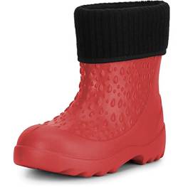 Ladeheid Kinder Mädchen Jungen leichte Eva Gummistiefel Regenstiefel LADW007 (Rot 1841, 30/31 EU) von Ladeheid