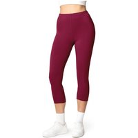 Ladeheid Leggings Damen 3/4 Capri Leggings aus Baumwolle LA40-132 (1-tlg) elastischer Bund von Ladeheid