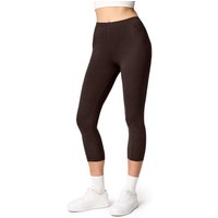 Ladeheid Leggings Damen 3/4 Capri Leggings aus Baumwolle LA40-132 (1-tlg) elastischer Bund von Ladeheid