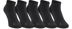 Ladeheid Unisex 5 Pack Socken aus Baumwolle LASS0002 (Schwarz, 36-37) von Ladeheid