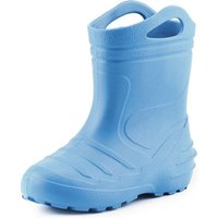 Ladeheid federleichte Regenschuhe Kinder mit Griffen KL051 Gummistiefel mit herausnehmbares Innenfutter von Ladeheid