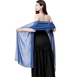 Ladiery Chiffon Schals und Wraps für Abend Party Frauen Plus Größe Braut Hochzeit Schal Leichtgewicht Soft Sheer Stola von Ladiery