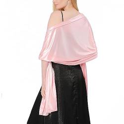 Ladiery Damen Seide Satin Stola Festlich,Shawl für Brautkleider Abendkleider Sommer Elegante Party Weicher Schal von Ladiery