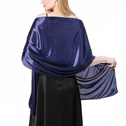 Ladiery Damen Seide Satin Stola Festlich,Shawl für Brautkleider Abendkleider Sommer Elegante Party Weicher Schal von Ladiery