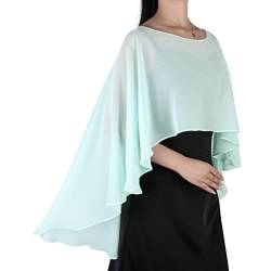 Ladiery Sheer Chiffon Capes Weiche Capelets für Frauen, leichte Tücher und Wraps von Ladiery