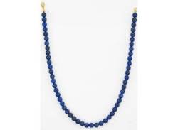 Perlenkette LADY Halsketten Gr. N-Größe, Glas-Silber 925 (Sterlingsilber), blau Damen Perlenketten von Lady