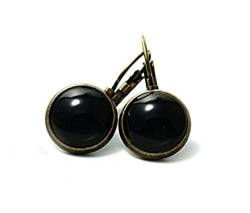 Vintage Ohrringe - Einfach schwarz von Ladyville