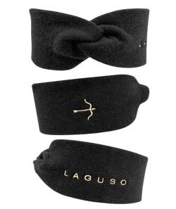 Stirnband "Luxury Headband" Nero von Laguso