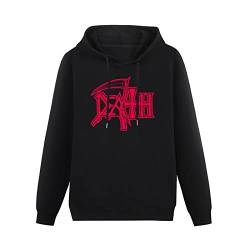 Death Metal Rock Band Mens Hoodie Casual Long Sleeve Plain Drawstring Tops with Pockets Size L von Lahe