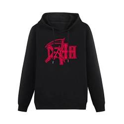 Death Metal Rock Band Mens Hoodie Casual Long Sleeve Plain Drawstring Tops with Pockets Size M von Lahe