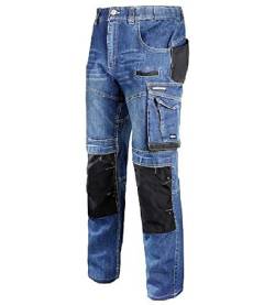 Lahti PRO Arbeitshose L40510 Slim FIT Jeanshose Sicherheitshose Schutzhose Jeans Herrenhose Hose Bundhose Berufshose Herren (2XL) von Lahti PRO