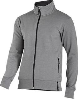 Lahti PRO Herren Arbeitssweatshirt Baumwolle Sweatshirt Bluse Zip Neck | Größe: XL | Farbe: Grau | mit Reißverschluss und Taschen von Lahti PRO