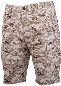 Lahti PRO Herren Cargo Herren-Arbeitsshorts Shorts | Größe: 3XL | Farbe: Tarnung | Arbeitshose Sommer für Männer | Kurze Arbeitshosen | Hose aus Baumwolle | mit Werkzeug-Taschen von Lahti PRO