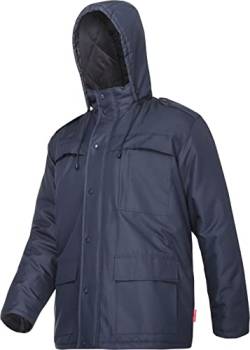 Lahti PRO Herren Winterjacke | Größe: M | Farbe: Marineblau | Isolierte Jacke | Funktionsjacke mit Abnehmbarer Kapuzen | Arbeitsjacke Herren Winter | Gefüttert | Wasserdicht | Warme von Lahti PRO