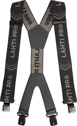 Lahti PRO Hosenträger Arbeit für Herren | 5cm Breit | Y Style Form Shape | für Shosen, Arbeitshosen, Motorradhose | mit sehr Starken 4 Metall Clip | für Männer und Damen elastisch, verstellbar von Lahti PRO