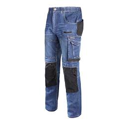 Lahti PRO Unisex A40510 - Work Utility Pants, Blue Jeans, L Slim EU von Lahti PRO