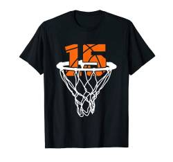 Cooles Basketball-Trikot mit der Zahl 15, Geburtstagsgeschenk, Basketball T-Shirt von Lai Tees US