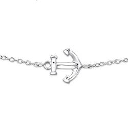 Laimons Damen-Armband Damenschmuck Anker glanz Sterling Silber 925 von Laimons