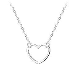 Laimons Damen Halskette Anhänger Herz Herzchen Design und Kette 45cm Sterling Silber 925 von Laimons