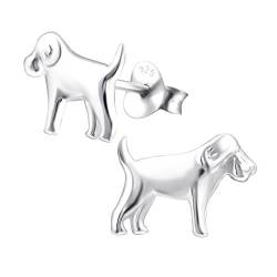 Laimons Damen-Ohrstecker Hund glanz Sterling Silber 925 von Laimons
