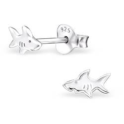 Laimons Mädchen Kids Kinder-Ohrstecker Ohrringe Kinderschmuck Hai Fisch Knorpelfisch Meeresbewohner glanz aus Sterling Silber 925 von Laimons