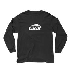 Lakai Herren Basic Langarm T-Shirt - 100% Baumwolle Skateboarding Tee, Schwarz, Mittel von Lakai