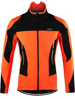 Lakaka-EU MTB Jacke Herren Wasserdicht Fleece Langarm Radsport Jacke Winddicht Herbst Winter Fahrrad Regenjacke von Lakaka-EU