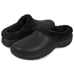 Lakeland Active Unisex Lorton Winter Gartenschuhe Clogs mit Fleece-Futter - Schwarz - 37 von Lakeland Active