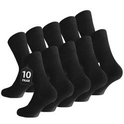 Lakpoau 10 paar Socken Herren 47-50 Business Socken Herren Sportsocken Baumwolle Business Socken Lange Atmungsaktive Socks Schwarz Business Männersocken Anzugsocken von Lakpoau