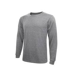 Lakpoau Thermoshirt Herren Langarm Thermounterwäsche Oberteil Thermounterwäsche Herren Thermo Unterhemd Innenfleece warmes Winter Unterwäsche Langarm Baumwolle DGY 2XL ZD1501 von Lakpoau