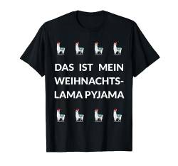 Lama Alpaka Pyjama Weihnachten Damen Herren Kinder Lustig T-Shirt von Lama Alpaka Weihnachten von JOHN ROMEO