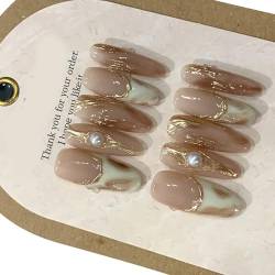 Künstliche Nägel zum Aufdrücken auf Nägel, künstliche Nägel, Acrylnägel, Kunst-Designs, Acrylkleber auf Nägel für Frauen, transparent von Lamala